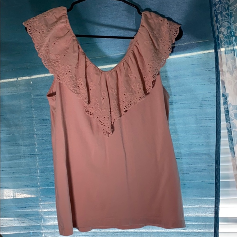 H&M Off-The-Shoulder Light Pink Size Small